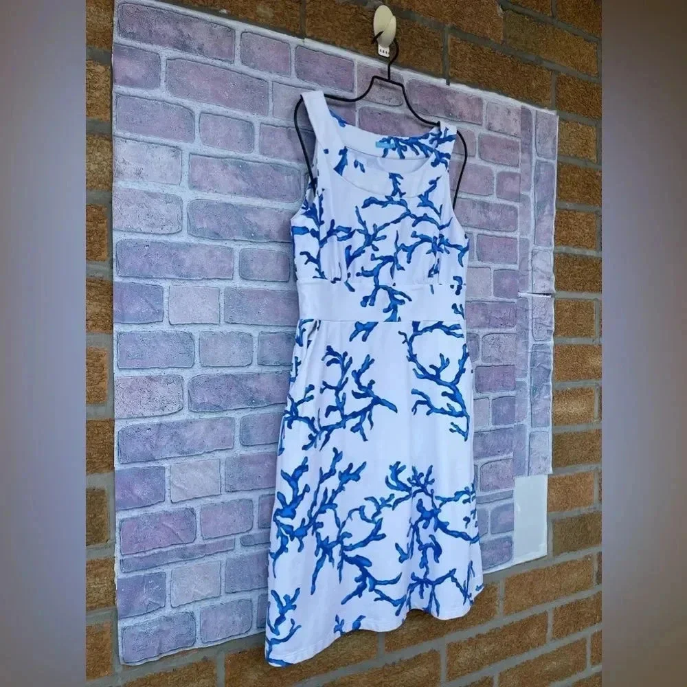 J. McLaughlin Coral Print Dress size medium - Picture 5 of 11